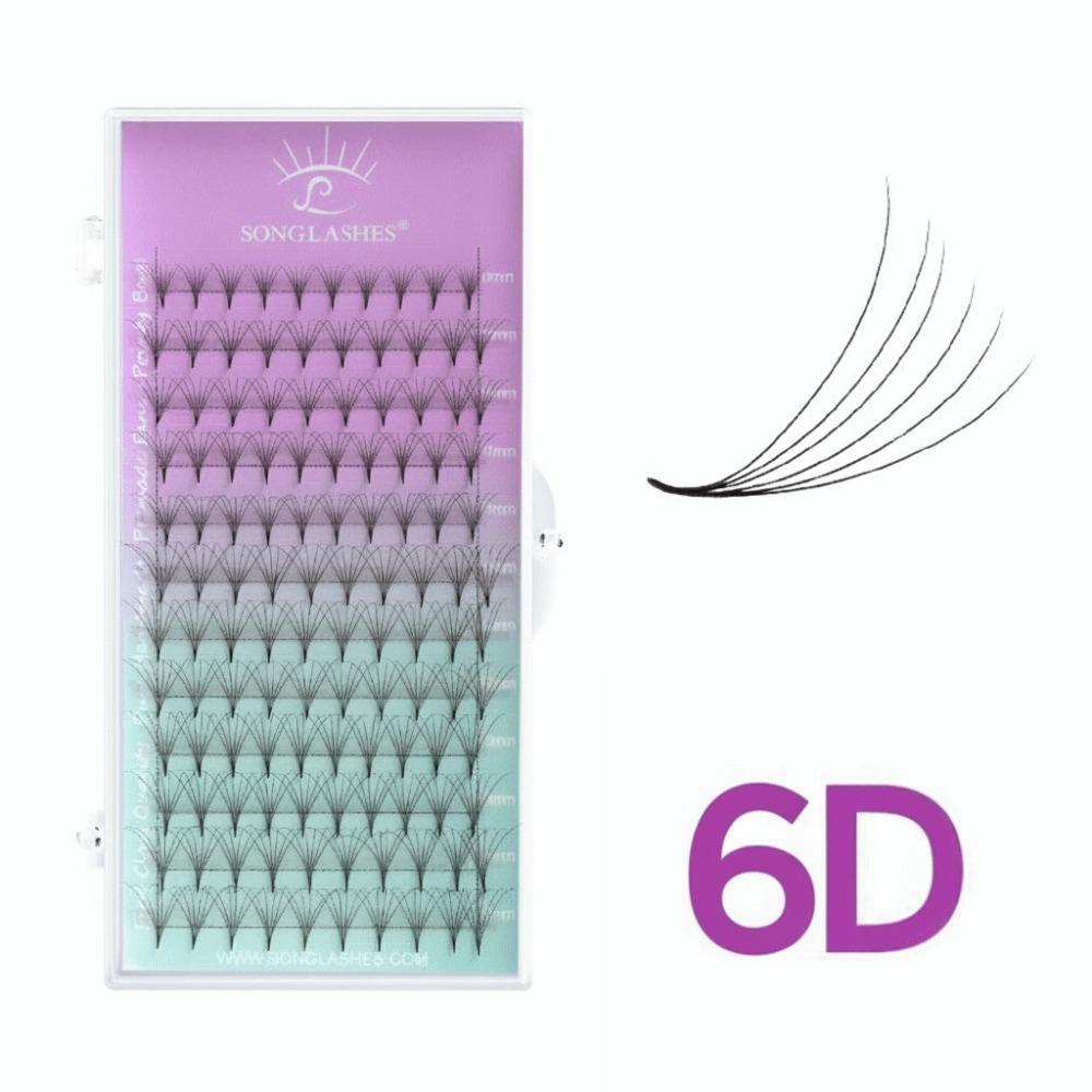 Sharp Thin Artificial Eyelashes 6D Volume Eyelash Extension False Eyelashes Makeup Artists