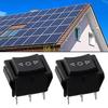 10pcs 6 Pin Terminals Double Reset Switch KCD4 Push Button Switch  Electrical Products
