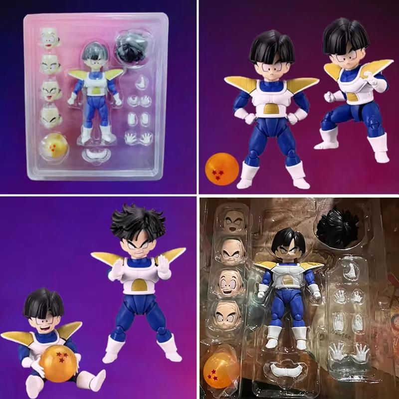 Anime Dragon Ball Z Figures Childhood Kuririn Action Figure PVC Movable Namek DBZ Combats Krilin SHF Collection Model Toys Gifts