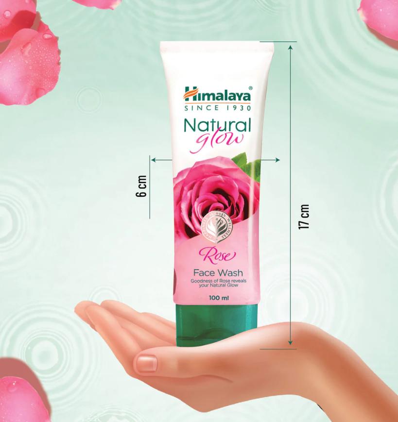 Himalaya Natural Glow Rose Средство для умывания лица 50 мл