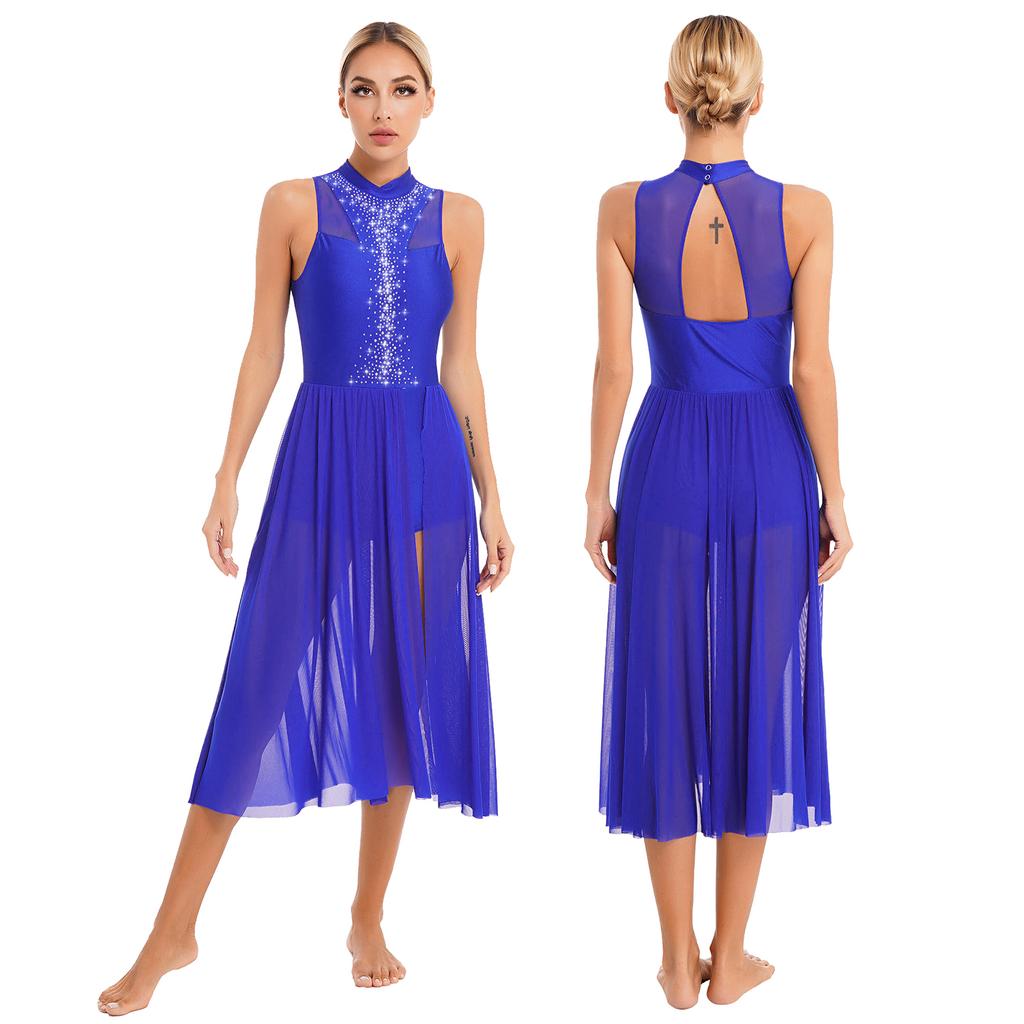 Женский балетный костюм из тюля для лирического танца, купальник для современного танца, танцевальная одежда, платье для выступлений