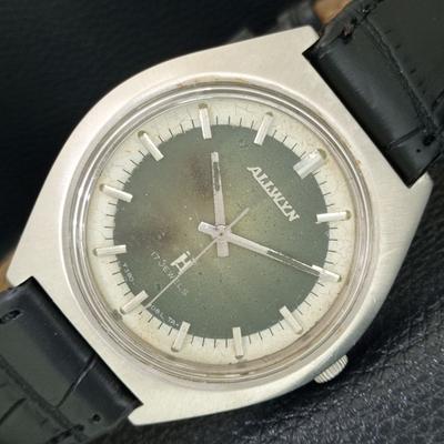 ВИНТАЖНЫЕ МЕХАНИЧЕСКИЕ ЧАСЫ ALLWYN 6300A ИНДИЯ МУЖСКИЕ ОРИГИНАЛЬНЫЙ ЦИФЕРБЛАТ a706080-1