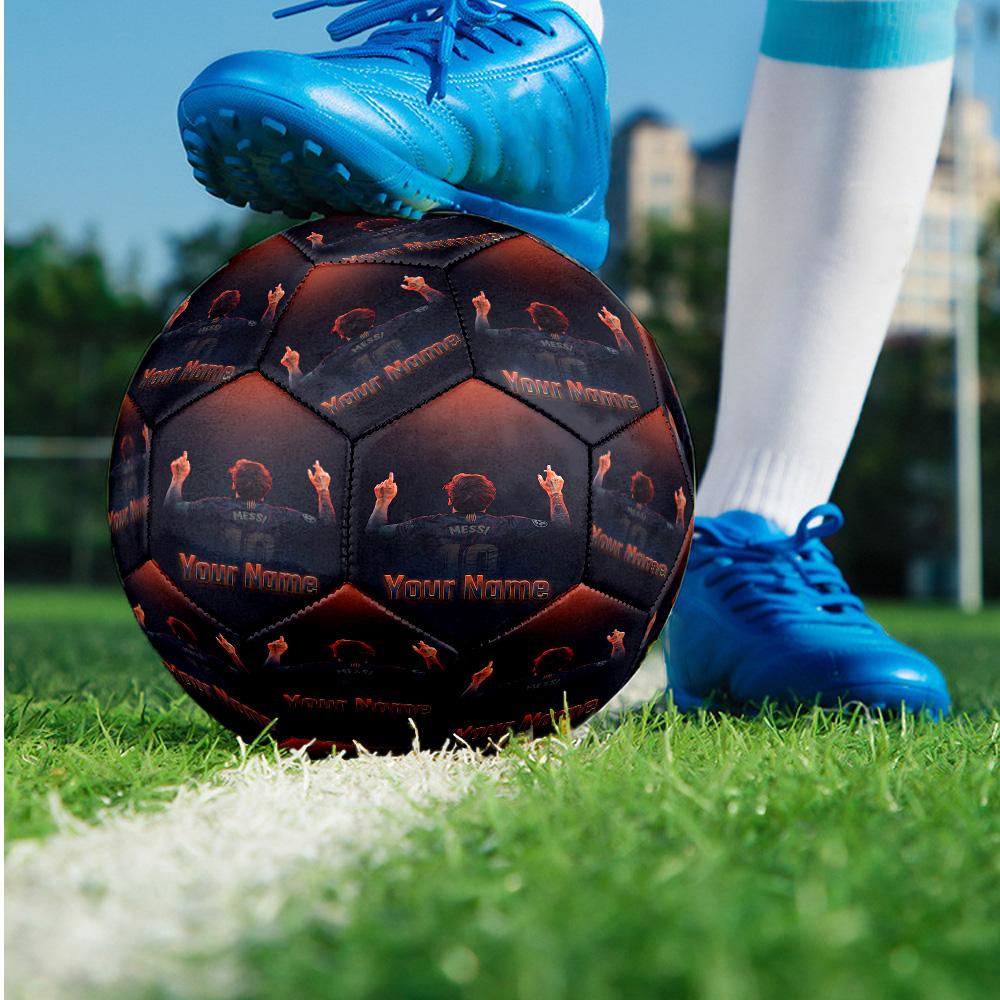 Lionel Messi Fashion Size 5 Football Wearproof Non‑Slip Soccer Ball For Sports Training Entertainment Use