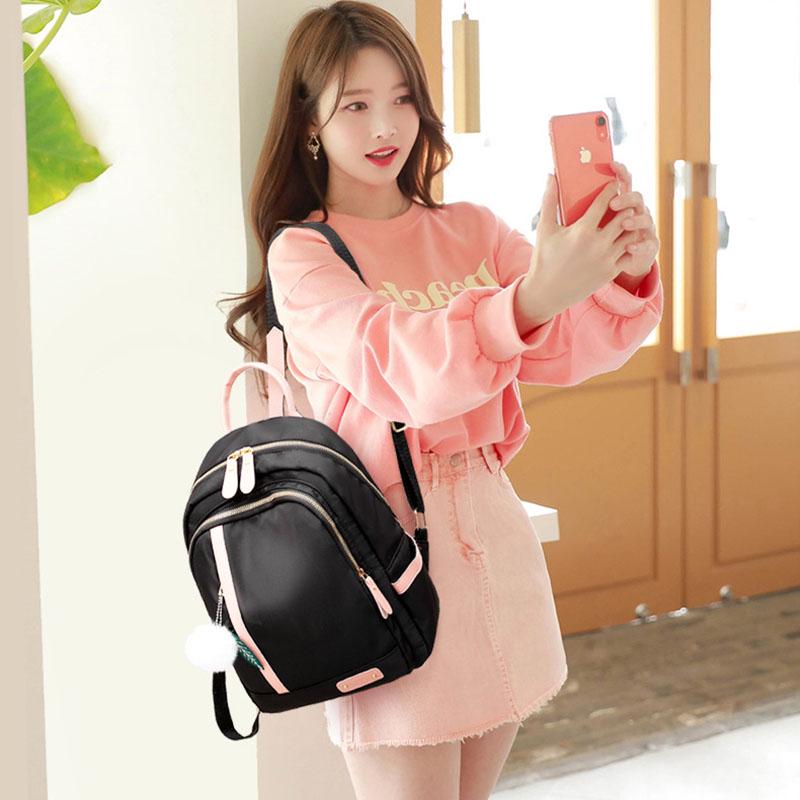 2020 новый рюкзак из ткани Оксфорд, женский модный повседневный водонепроницаемый дорожный рюкзак контрастного цвета, школьная сумка для студентов