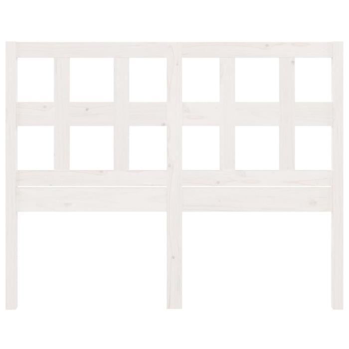 VidaXL Headboard White 145.5x4x100 Cm Solid Pine Wood 818921