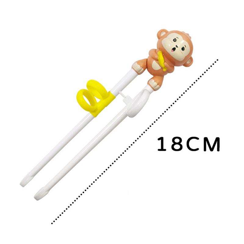 Детские обучающие палочки для еды, палочки для еды с мультяшными животными, палочки для начинающих, посуда, палочки для еды