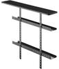 Yamazaki Jitsugyo TV Top & Back Rack Wide Black Approx. W70XD19XH60cm Smart Router Storage Cable Storage 4883