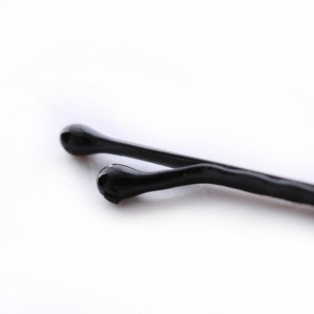 Набор металлических шпилек для волос в чёрном цвете 60шт