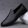 Fashion Men's Genuine Leather Loafers Slip-On Driving Shoes Comfortable Men Soft Sole Casual Dress Shoes Business Men's Office Moccasins