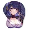 Коврик для мыши Genshin General Raiden Genshin 3D 3D Wrist Breasts Cute Anime Mouse Pad (Генерал Райден)