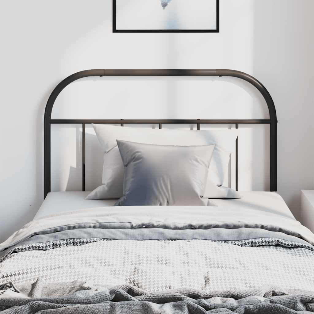 Replacement Headboard Metal Black 100 cm