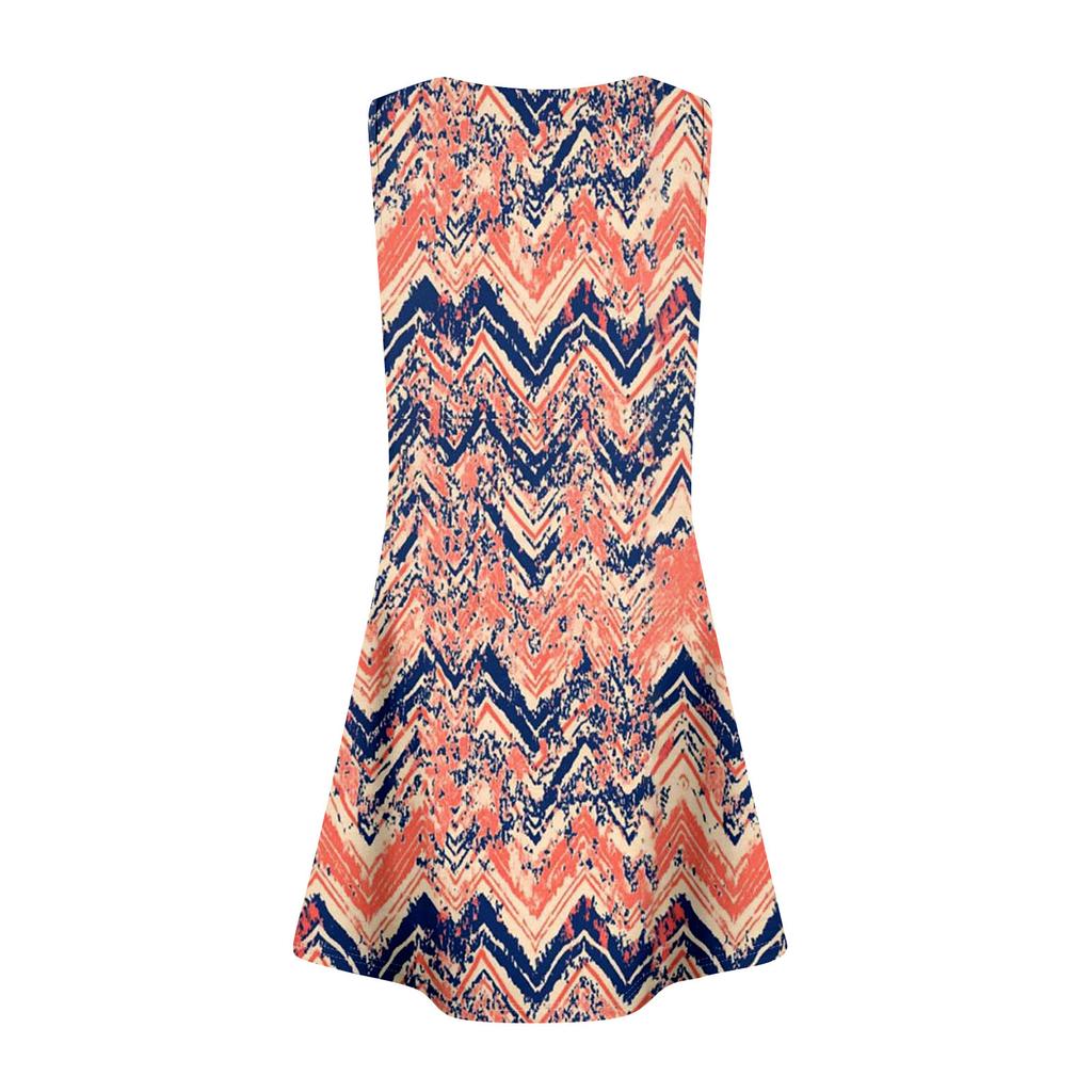 Womens Summer Dresses Loose Sleeveless Sundresses Dress With Pockets