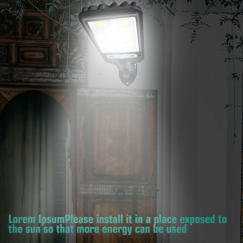 Yard Lamp Garden Outdoor 600W LED Solar Lamp Wall Light Motion Sensor