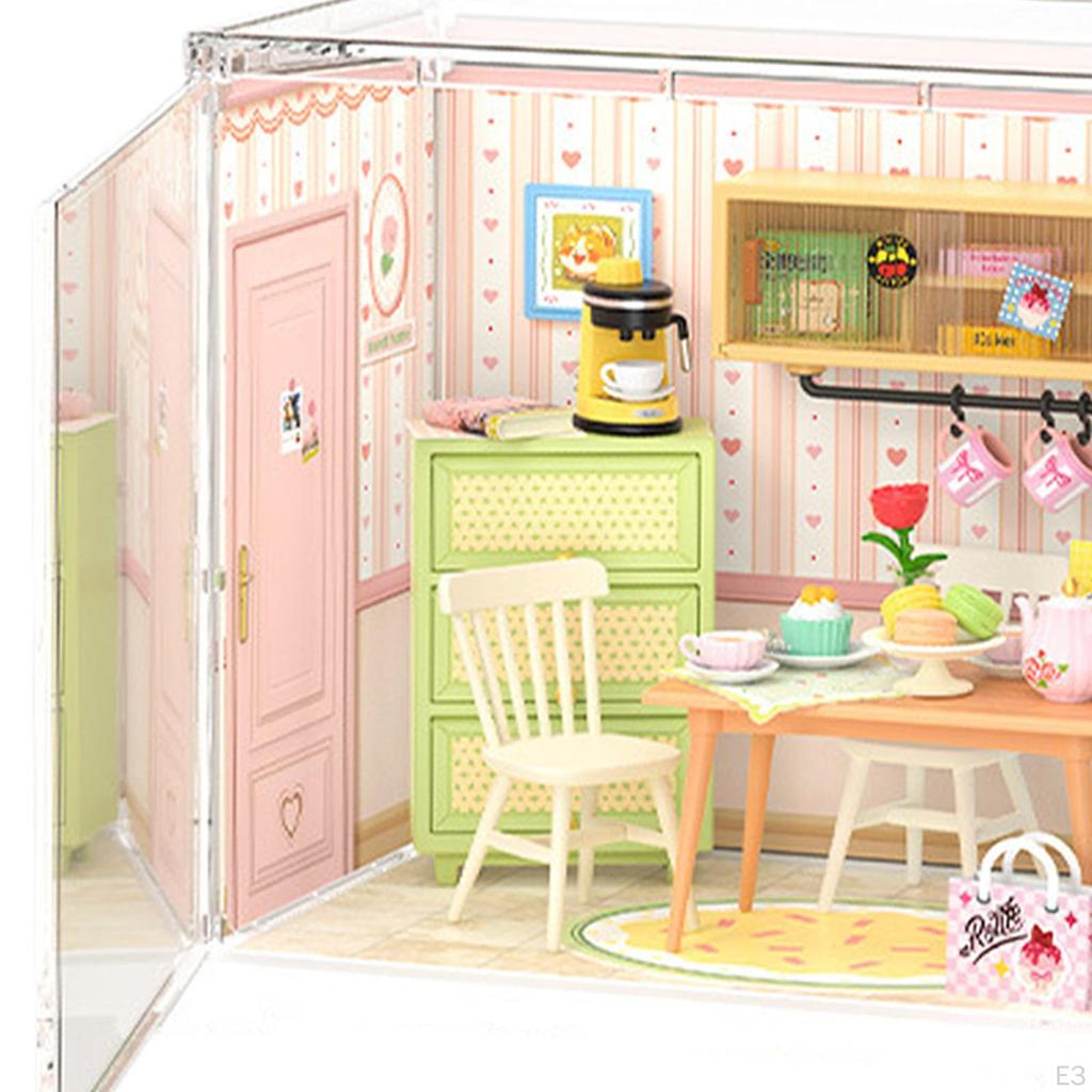 Миниатюрный кукольный домик своими руками, 3D-головоломка, коллекция игрушек для рукоделия, кукольный домик ручной работы с мебелью для