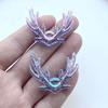 8pcs Antler Trim Flat Back Ultra Bright Full Star DIY Hair Jewelry Scrapbook Decor