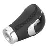 Universal Car Gear Shift Knob Stick Head Shifter Lever Handball Leather Universal for CarBlack