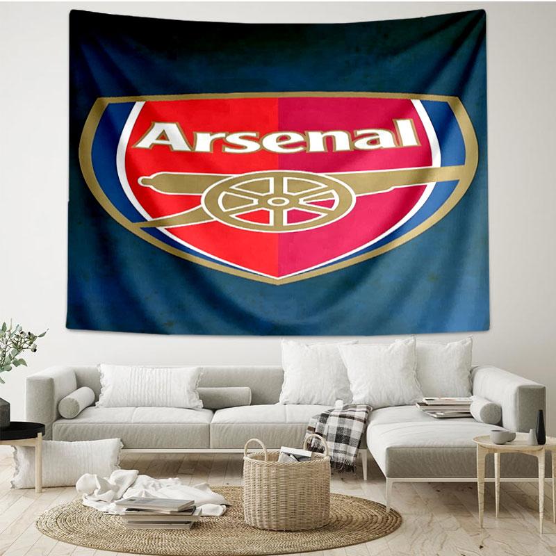 football team F.C Print Tapestry - Portable Wall Decor Cloth, for Home, Dorm, Travel, Bedroom, Living Room - Ideal Birthday Housewarming Gift