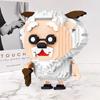 Lezi 8183 Old Smart Sheep Stupid Wolf Cartoon Animal Monster Pet DIY Mini Diamond Blocks Bricks Building Toy for Children No Box