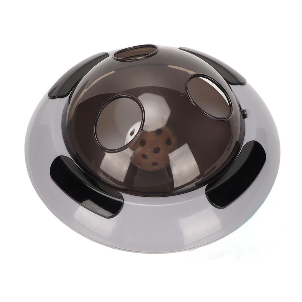 Cat Electric Feather Toy Low Noise Boredom Relief Flying Saucer Shape Interactive Funny Cat Toy for Exercise Training