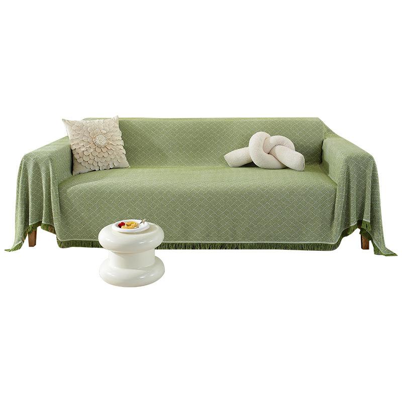 Косой сетчатый чехол для дивана, полотенце, универсальный универсальный четырехсезонный простой современный чехол для дивана, подушка с защитой от царапин