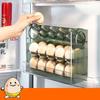 3-слойный большой вместительный держатель для яиц для холодильника, складной держатель для яиц на боковой двери холодильника, дизайн Flip, 30 яиц