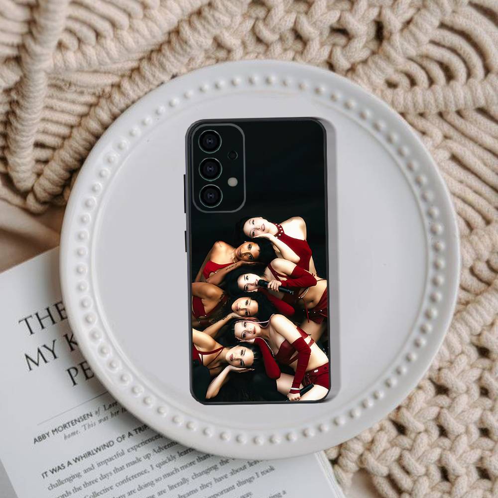 Чехол для телефона Samsung Galaxy A73,31,32,72,41,53,52,71,22,5G,Note,J7,8,9 K-KATSEYES Музыкальная группа Мягкий Черный Чехол
