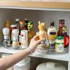 Yousheng Clear Spice Rack Lazy Susan Turntable Многоуровневая вращающаяся на 360 градусов полка для приправ Кухонный органайзер для столешницы