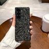 Luxurious shiny Black diamond rhinestone Glitter Phone Case For Samsung Galaxy Z Fold 7 6 5 4 3 5G Fashion Protective PC Shell