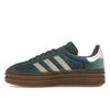 Adidas Кроссовки женские Gazelle Bold Mineral Green Velvet Putty-Grey IG4391