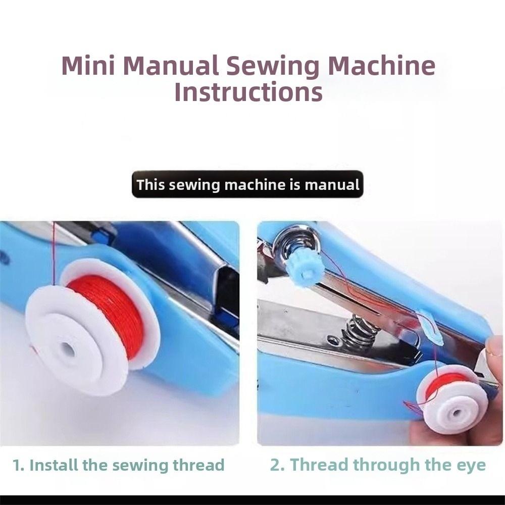 Small Size Portable Sewing Machine Easy One-Hand Operation Mini Sewing Machine  Needlework