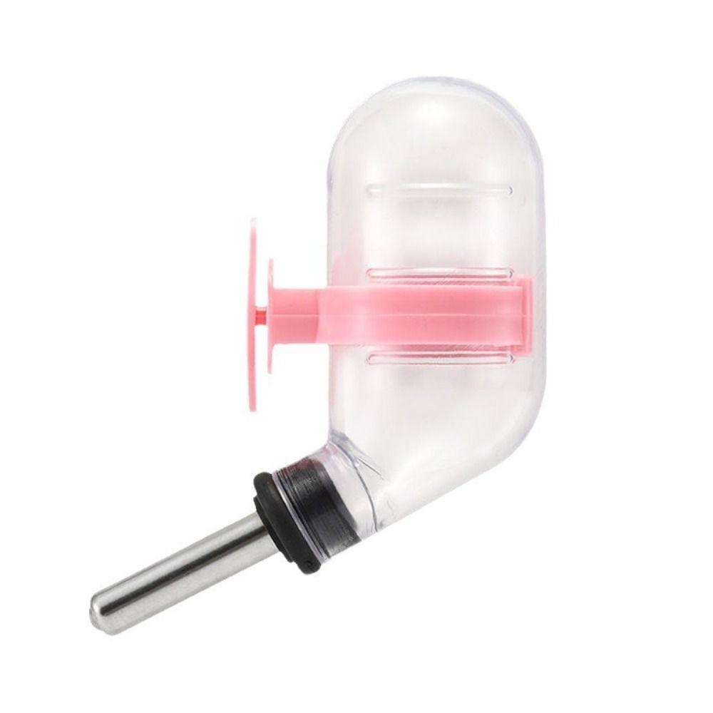 Stainless Steel Head Hamster Water Dispenser Plastic Pet Drinking Dogs Rabbit Hamster