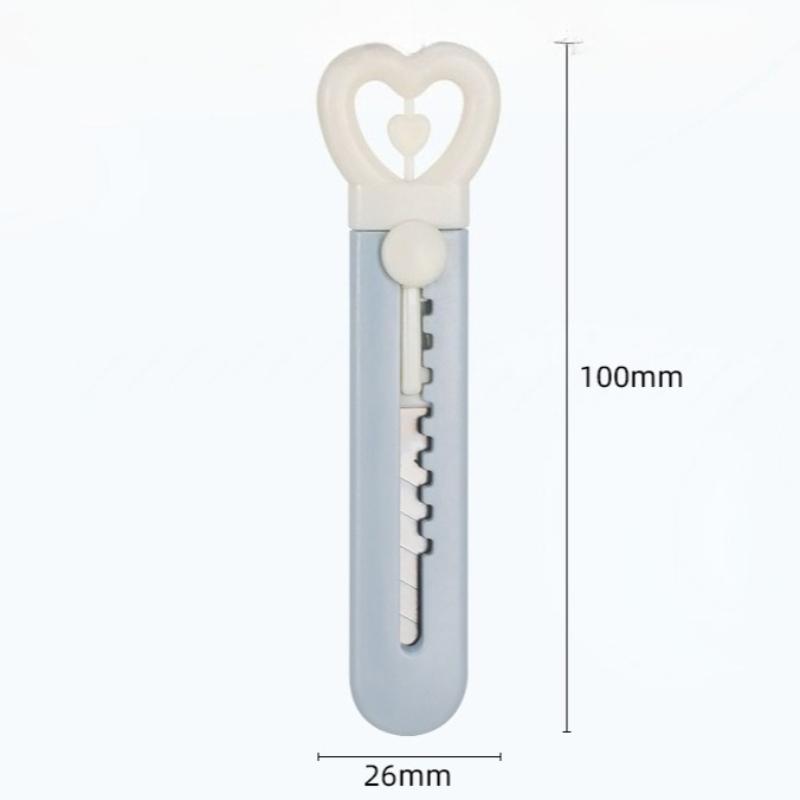 Любовь Канцелярский нож Дом Студент Обои Нож Планировщик Креативный Инструмент для распаковки посылок Ручной нож для бумаги Защита от порезов Планировщик