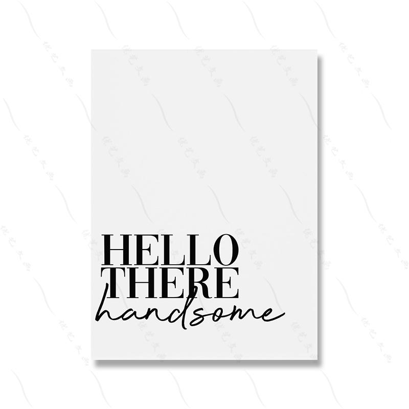 Good Morning Quotes Posters and Prints Canvas Painting Couples Bedroom Wall Art Pictures Minimalist Home Decor Ideas