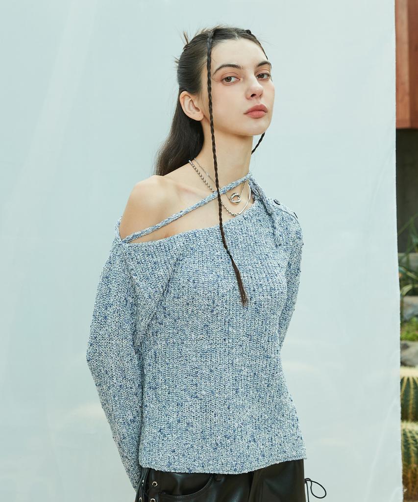 LARTIGENT L9 Mix Open Knit(Blue)