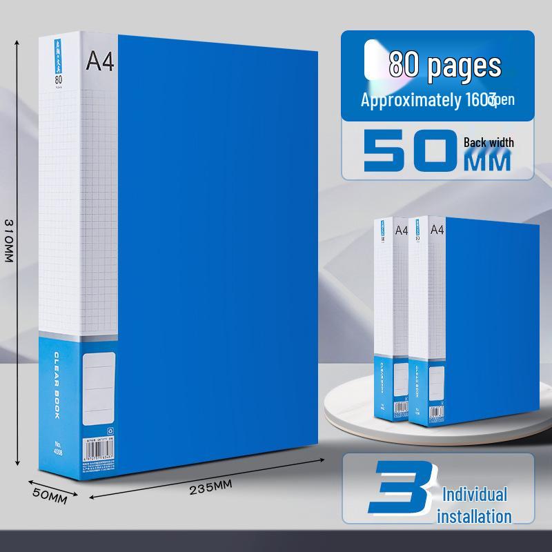 A4 Transparent Multi-layer Document Binder for Office and Study Supplies