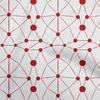 Хлопчатобумажная гибкая темно-бордовая ткань Ткань с геометрическим швейным принтом в ярдах 40 дюймов