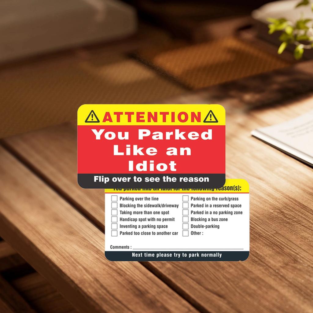 Плохая парковочная карта, Интересная парковочная этикетка, Парковочная карта, Вы выглядите как образец парковки