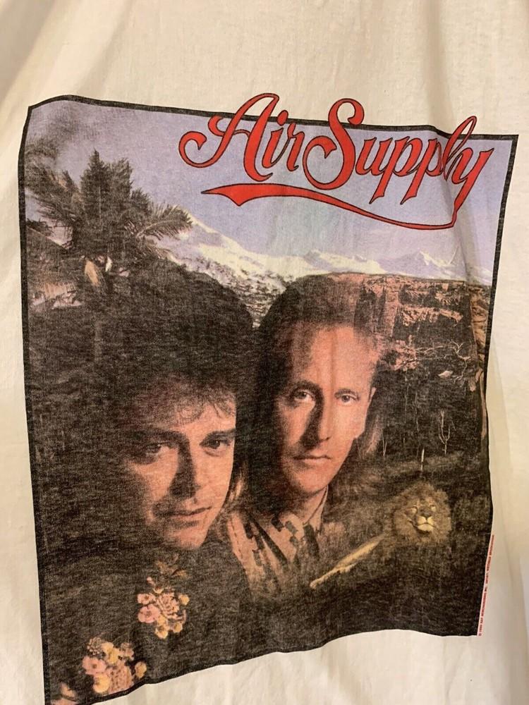 VTG Air Supply World 1990 Music Band Shirt Classic Unisex White S-5XL E1241