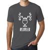 Ultrabasic Graphique Homme Reinbeer T-Shirt Cadeau Imprime Tee-shirt