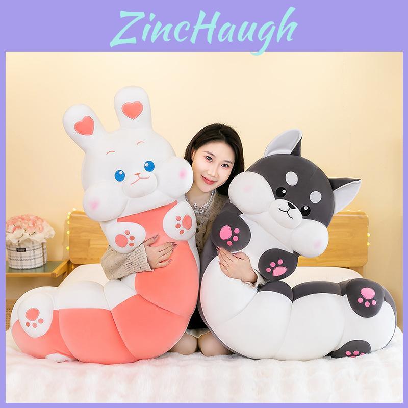 Genuine Caterpillar Pet Pillow Two Ha Meng Rabbit Doll Gift For Kids Girlfriend Birthday Plush Toy Stuffed Animal