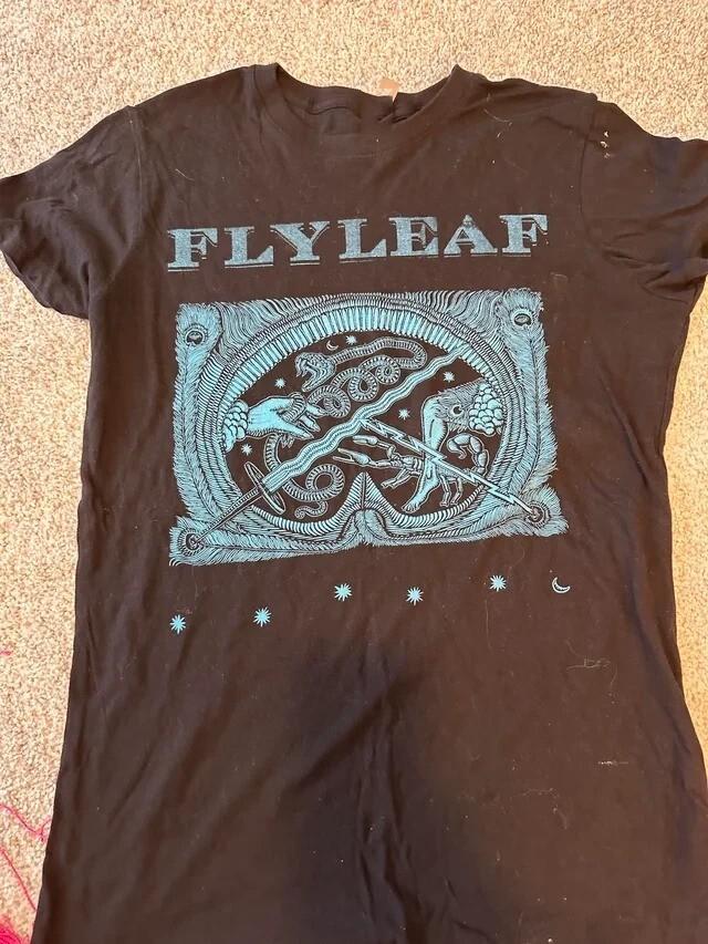 Flyleaf Band Black Short Sleeve Cotton T Shirt Full Size S-5XL OB1083