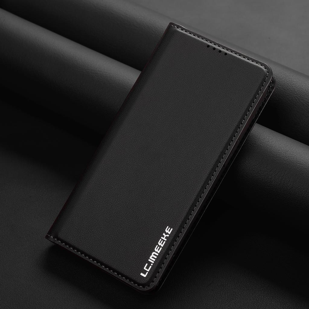 Прочный Кошелек-книжка с Магнитными Слотами для Карт из Кожи для iPhone 16 Pro Max 16E 15 14 13 12 11 Флип Тонкая Сумка Бизнес Карманный Чехол