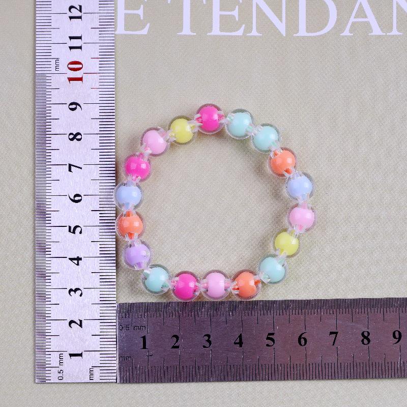 Браслет из бисера и желе принцессы для девочек: Милый и красочный студенческий ювелирный аксессуар