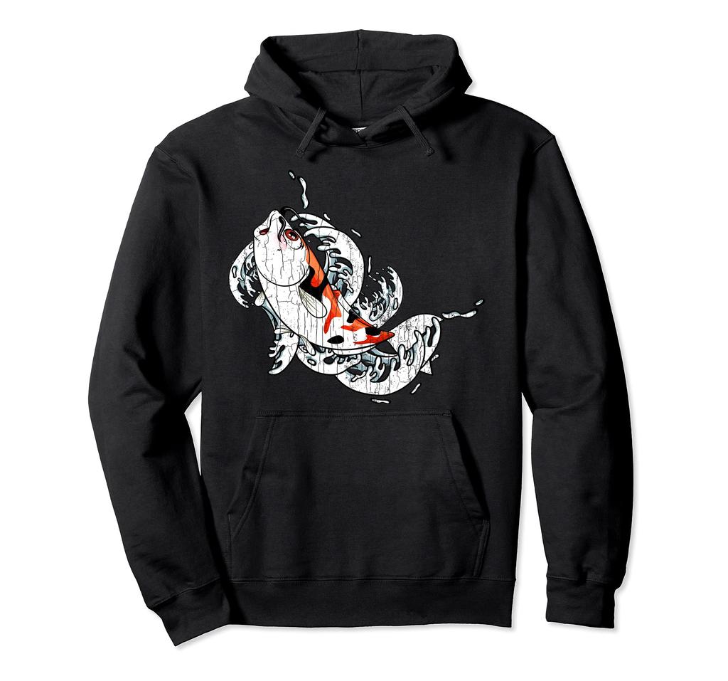 Cute Koi Carp Fish Funny Japanese Fishing Enthusiast Graphic Hoodie