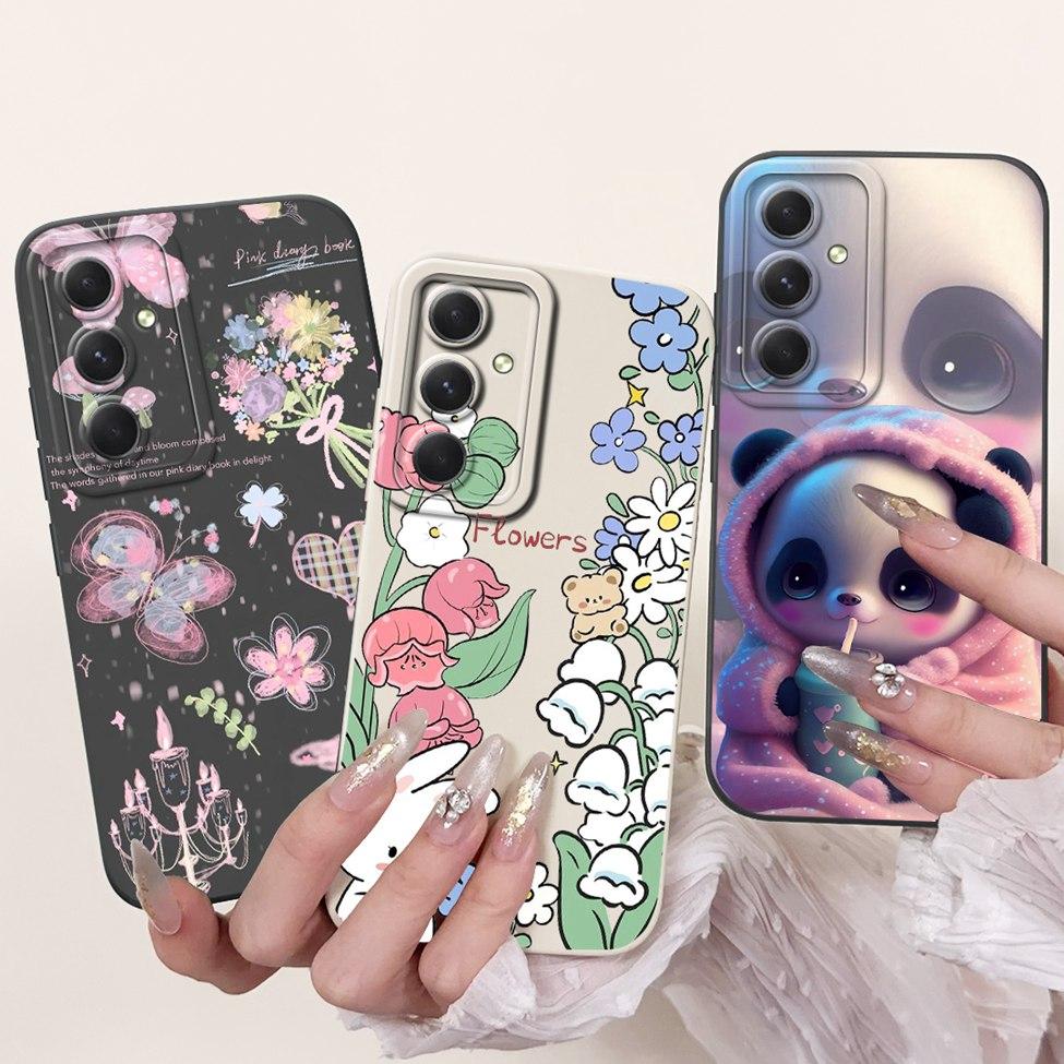 Для Samsung S23 FE S 23 Plus Ultra Чехол Милый Кот Роскошный Забавный Девушка Силиконовый Чехол для Телефона Для Samsung S23 Ultra Funda Coque Capa