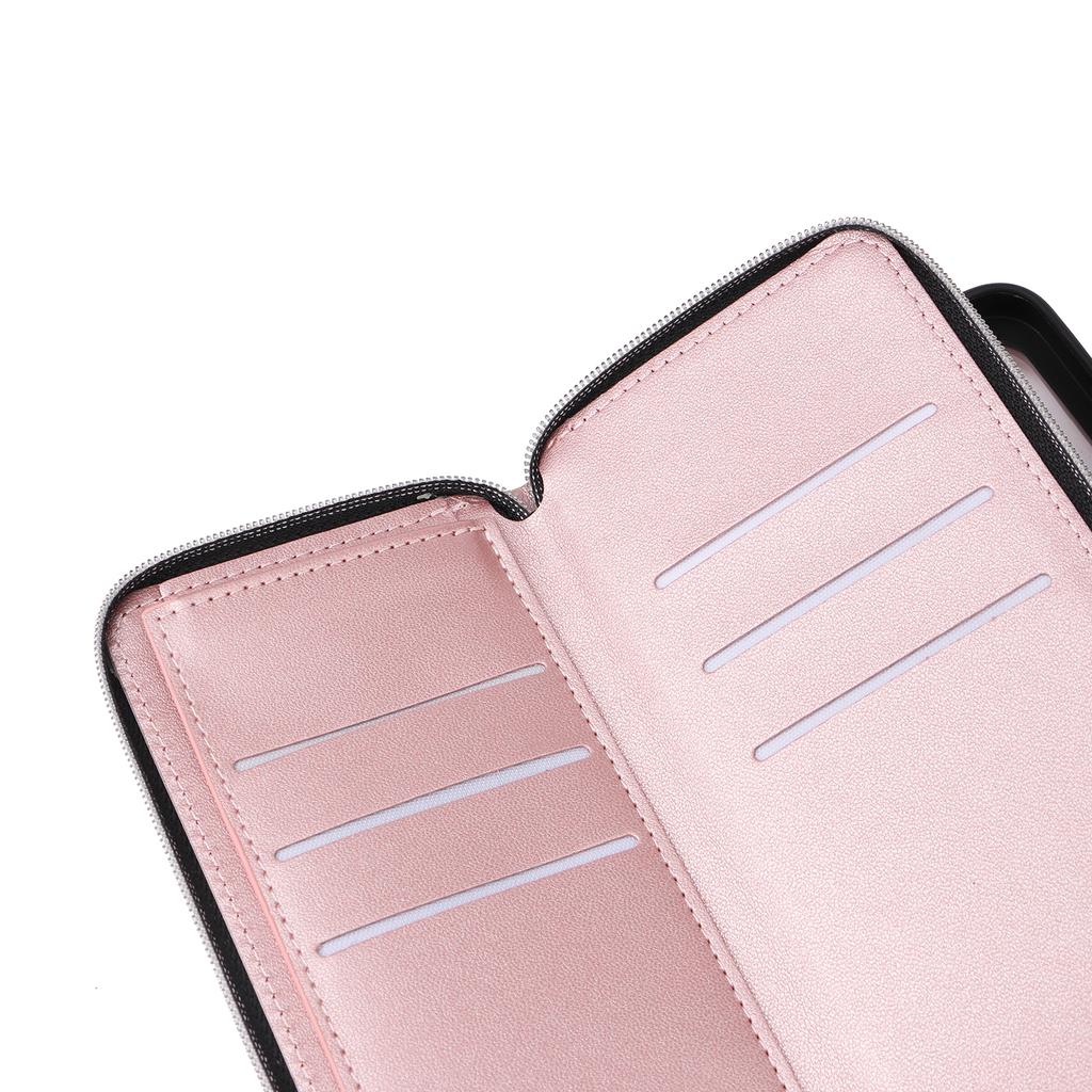 R20 For Samsung Galaxy S23 Leather Case Zipper Wallet Folio Flip Phone Cover