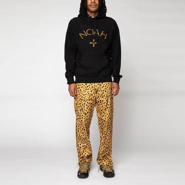 NOAH Cheetah Core Logo Hoodie 'Black' Men's CHEETAHCORE1-BLACK