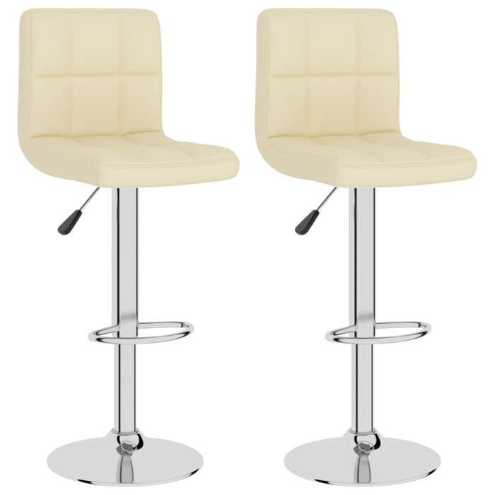 VidaXL Set of 2 Bar Stools, Pub Chair, Bistro Seat, Furniture for Dining Room Kitchen Living Room Home Interior, 334241