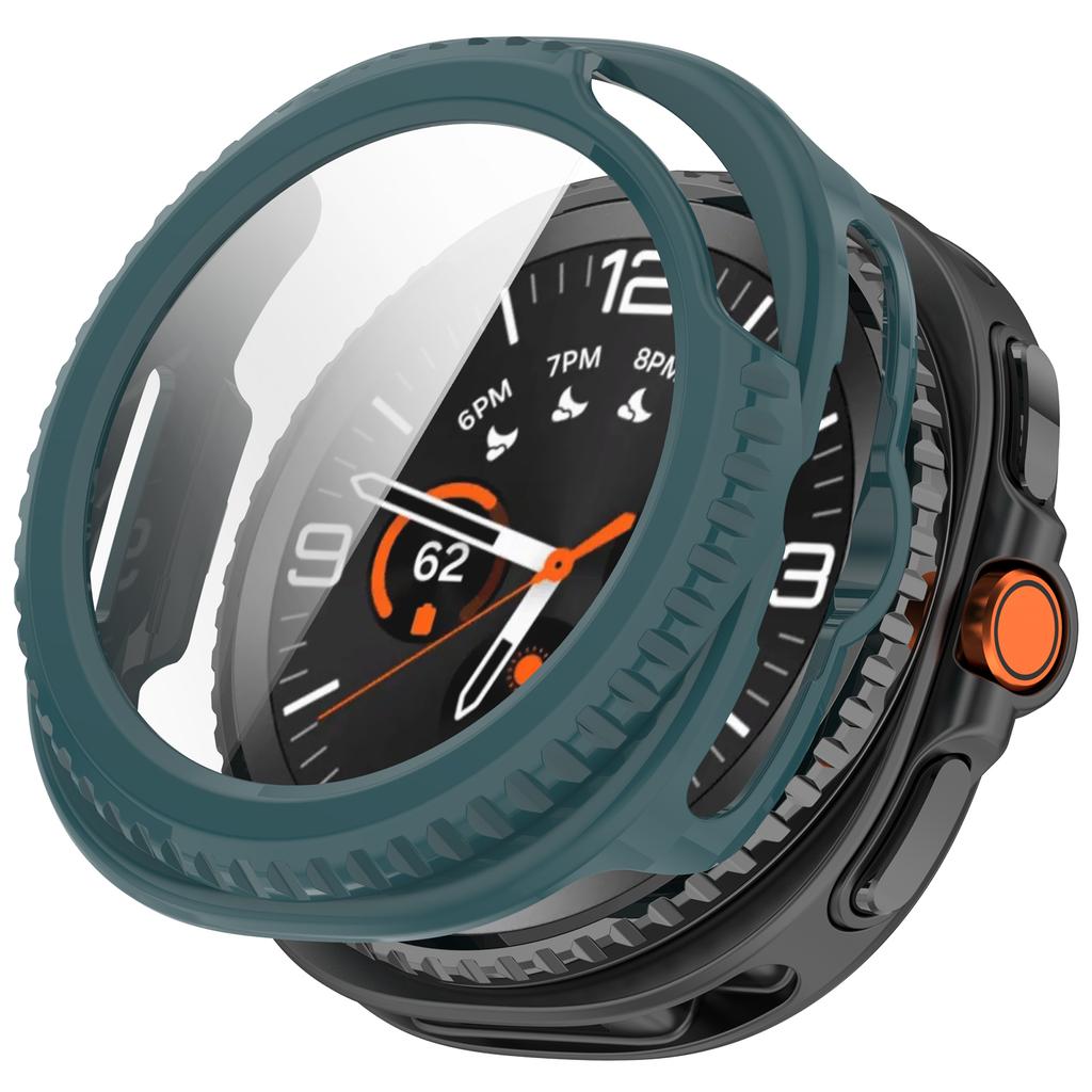 Полный защитный чехол для Samsung Galaxy Watch 8 Classic 46 мм Защитная пленка для экрана Чехол-накладка Жесткий ПК 2 в 1 Оболочка+закаленное стекло Пленка