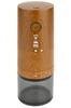 [Easy Cafe Feel] ONE SECOND Electric Coffee Grinder, 39 Levels, Mortar-Style, Auto-Shutoff, Cordless, Washable, Wood Grain Finish